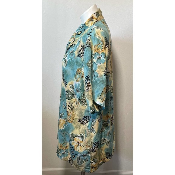 Koret Womans Floral Ribbed Vintage Button Up Blouse Sz XL - Picture 4 of 5